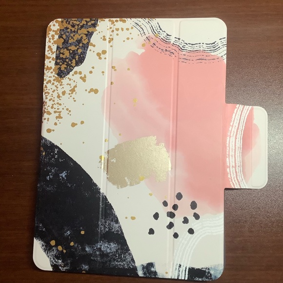 Abstract Pink and Gold Tablet Case iPad Pro 11 - Picture 2 of 12
